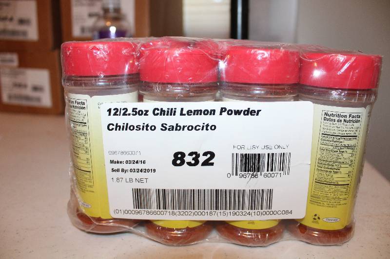 lot 9076 image: Lot of 12 Count - Chilosito Sabrocito - Chili Lemon Powder - 2.5 oz. Packages