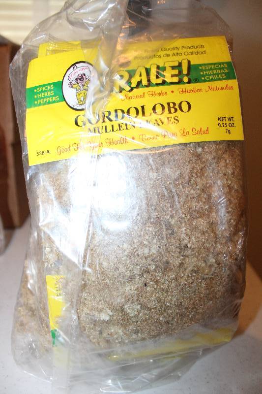 lot 9082 image: Lot of 12 Count - Mullein Leaves - Gordolobo - 0.25 oz. Packages