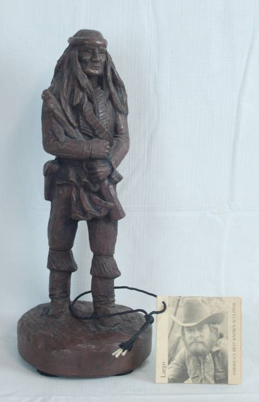 Original Indian Western sculpture by LARGO store