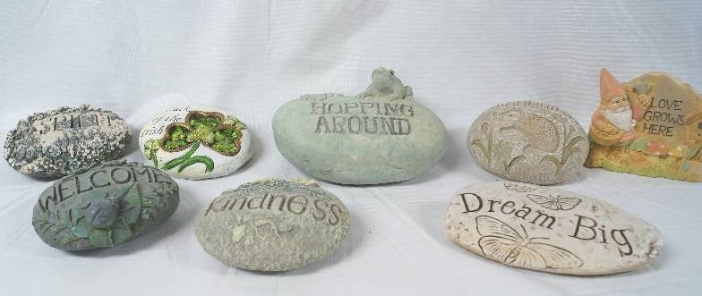 lot 2007 image: Lot of 8 Inspirational Stones - Check them out