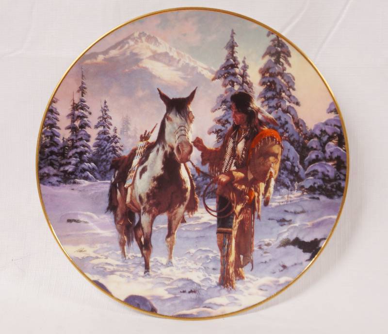 lot 2135 image: The Hamilton Collection Decorative Plate - Morning of Reckoning - Very Cool