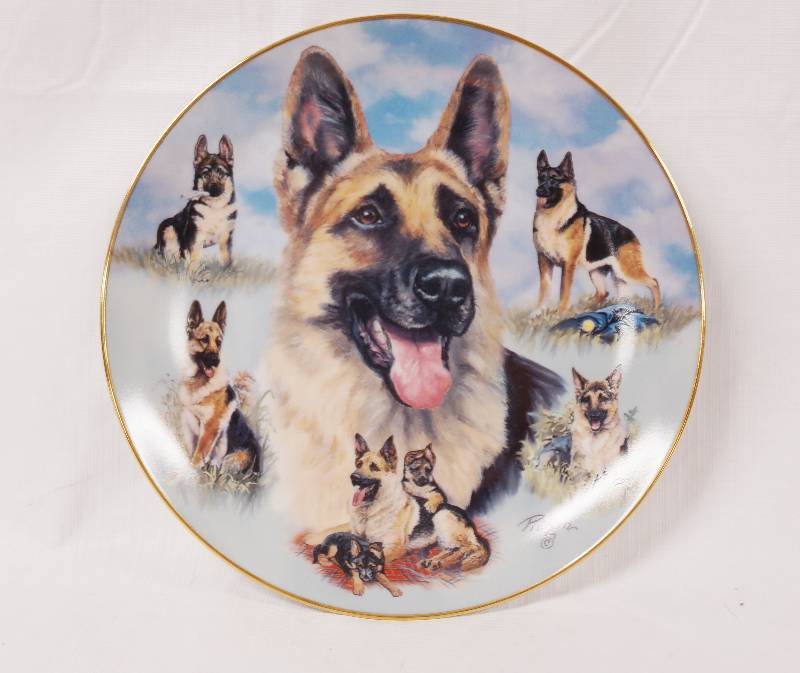 lot 2138 image: The Noble Shepherd Collection Decorative Plate - Loving, Noble and True