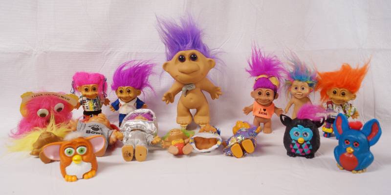 lot 2178 image: Lot of Assorted Troll Dolls - See Photos for Details