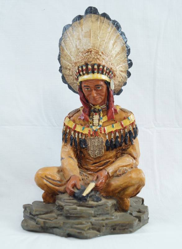 lot 2297 image: Old West Visions Limited Edition Native American Figurine - Very Cool