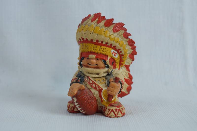 lot 2300 image: Kansas City Chiefs - Little Football Chief Figurine - COOL