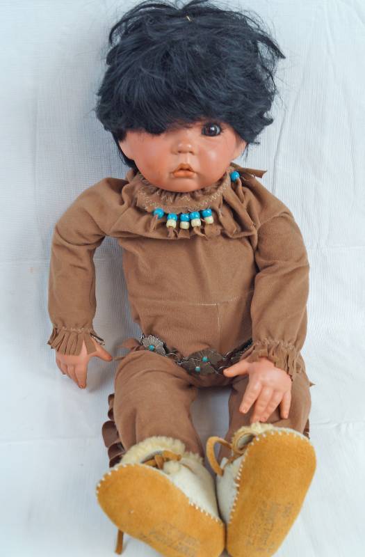 lot 2313 image: Very cute Native American Indian Baby Doll