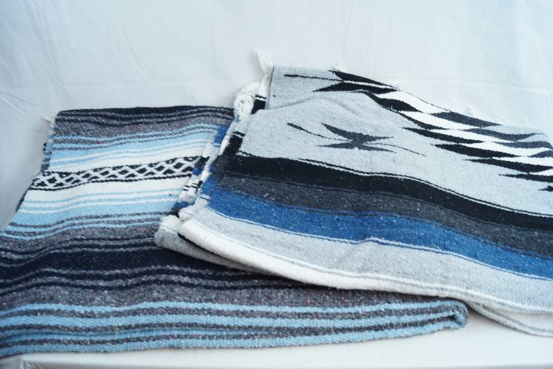 lot 2316 image: Lot of 2 VERY NICE - Southwestern Style Woven Blankets - From a Clean and Non-Smoking Home