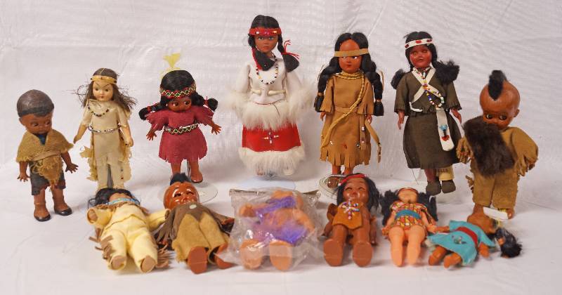 lot 2207 image: Lot of Assorted Native American Dolls - See Photos for Details