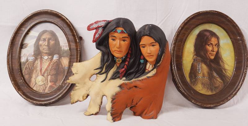 lot 2210 image: Lot of Native American Home Decor - See Photos for Details