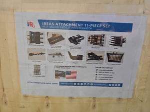 lot 7645 image: Unused&nbspIREAS 11-Piece Mini Excavator Attachment Set 0.8T-1.5T