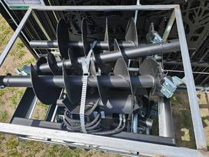 lot 7678 image: Unused&nbspHeavy Duty Hydraulic Auger System with Drive and Bits
