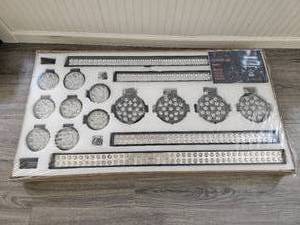 lot 7695 image: Unused&nbspLED Work Light Series Kit - 8x27W, 4x51W, 2x180W, 2x240W Light Bars and Pods
