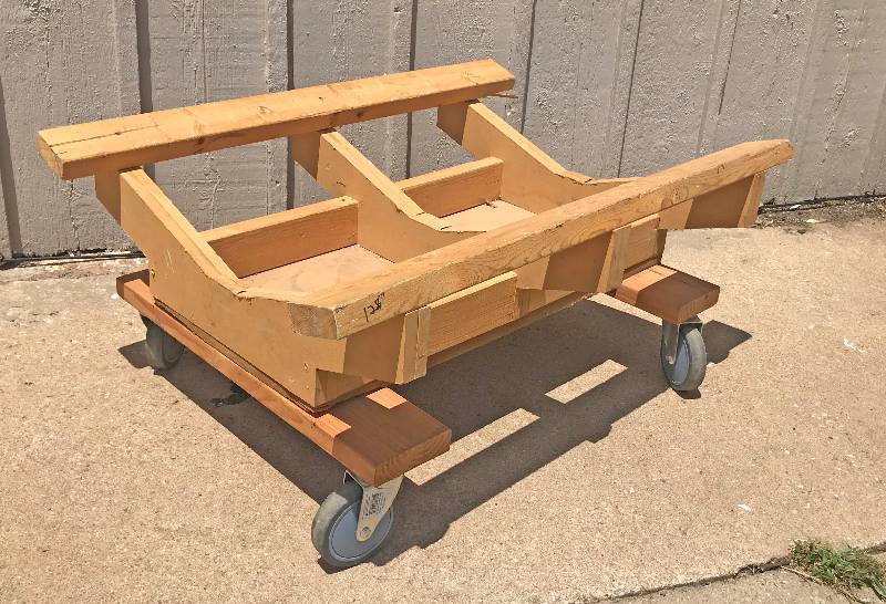 lot 2479 image: Really Neat Row Boat Dolly or anything  - See pics for measurements - ROLLS SMOOTH