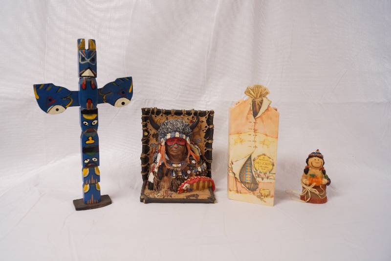 lot 2223 image: Lot of Native American Items - Figurines and More