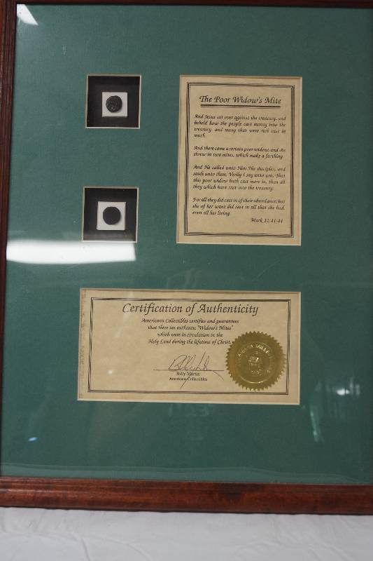 lot 3007 image: The Poor Widows Mite- What a Find Comes with Certificate of Authenticity
