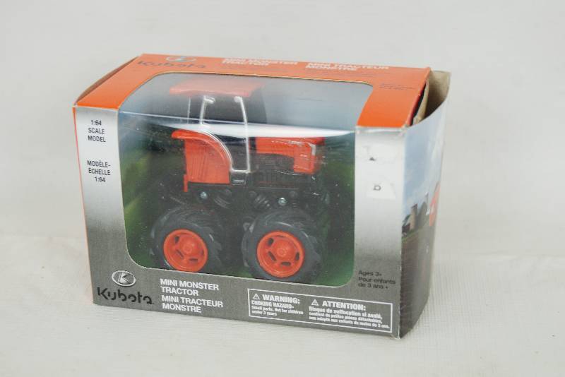 lot 5014 image: KUBOTA Die Cast Tractor - 164 Scale Mini Monster Tractor