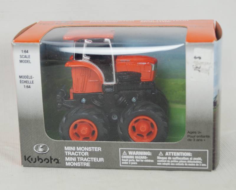 lot 5013 image: KUBOTA Die Cast Tractor - 164 Scale Mini Monster Tractor