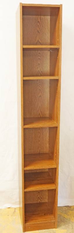 lot 3198 image: Wood Shelving Unit - 6 Tall - See Photos