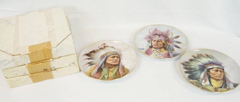 lot 3212 image: Lot of 3 Plates from the Perillo Collection - See Photos for Details