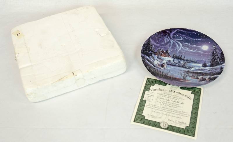 lot 3220 image: Two by the Night, Two by the Light Plate from A Hidden World Collection