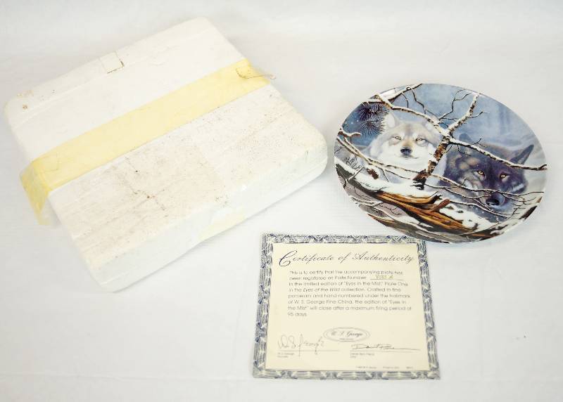 lot 3222 image: Eyes in the Mist Plate from the Eyes of the Wild Collection