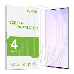 lot 45152 image: apiker 4 Pack Screen Protector Compatible with Samsung Galaxy Note 10 Plus, Soft TPU Film Support Fingerprint Sensor