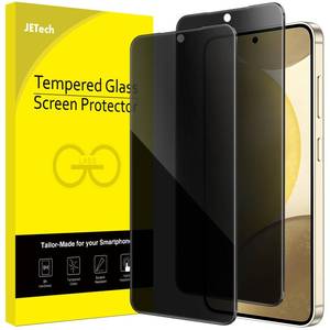 lot 45167 image: JETech Privacy Screen Protector for Samsung Galaxy S24 5G 6.2-Inch, Anti-Spy Tempered Glass Film, Fingerprint ID Compatible, 2-Pack