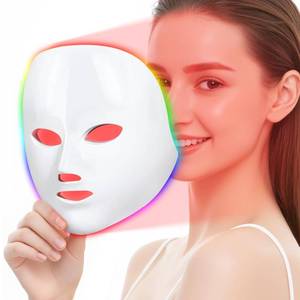 lot 45187 image: SDKWDH Red Light Therapy for Face, Led Face Mask Light Therapy, 7 Colors LED Facial Skin Care Mask - Retail $77.53