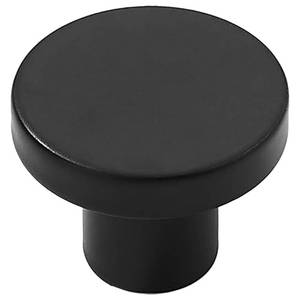 lot 45201 image: khtumeware 10 Pack Matte Black Cabinet Knobs - 1-15 Inch Round Drawer Pulls for Kitchen Cabinet Hardware Dressers Knobs and Closets