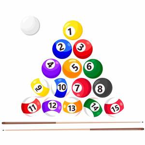 lot 45212 image: Large Billiard Wall Decals Billiard Color Balls Wall Stickers Peel and Stick Pool Table Wall Decal Game Pool Room Decor Sport Wall Stickers for Boys Bedroom Kids Room Playroom Decor