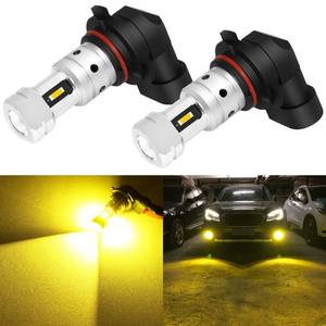 lot 45245 image: PHINLION 9006 Yellow Fog Light Bulbs 3800 Lumens Super Bright HB4 9006LL LED Bulb Replacement for Car Truck SUV Fog Lights or DRL Lamps, 3000K Golden Yellow