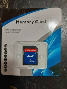 lot 45250 image: INDMEM 2GB SD Memory Card Digital Storage Device