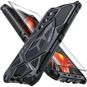 lot 45252 image: QiiStar Case for Samsung Galaxy S25 Ultra 5G,Heavy Duty Military Grade Shockproof Screen & Camera Protection Hybrid Armour Hard Cover for Samsung Galaxy S 25 Ultra Metal Phone Case,Black