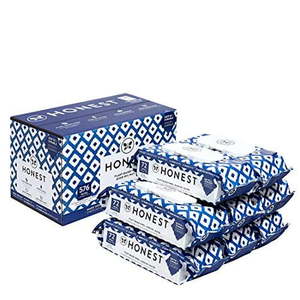 lot 45257 image: The Honest Company Baby Wipes - 576 Count Blue Ikat Over 99 Percent Water Pure & Gentle Plant-Based Fragrance Free Extra Thick & Durable Wet Wipes