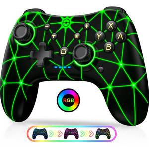 lot 45300 image: ELISWEEN for wii skins Switch Wireless Switch Compatible with SwitchSwitch LiteOLED, Wireless Switch Work with iOSAndroidPC with RGB Light, Programmable, TURBO & Wakeup