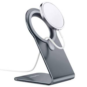 lot 45345 image: Stand for MagSafe Charger, CreaDream Aluminum Stand Holder for iPhone 16 15 14 13 12 Series, Magsafe Accessories Compatible with iPhone 16 15 14 13 12 Plus, Pro, Pro Max MagSafe Charger Not Included