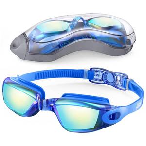 lot 45359 image: Aegend Swim Goggles, Swimming Goggles No Leaking Anti Fog UV Protection Triathlon Swim Goggles with Free Protection Case for Adult Men Women Youth Kids Child, 9 choices