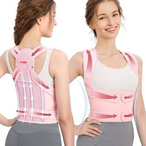 lot 45369 image: Fit Geno Back Brace Posture Corrector for Women Shoulder Straightener Adjustable Full Back Support Upper and Lower Back Pain Relief - Scoliosis Hunchback Hump Thoracic Spine Corrector Small