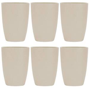 lot 45395 image: LuckyZone Wheat Straw Reusable Cup (12 oz) - Unbreakable Drinking Glasses Sets of 6 - Dishwasher Safe Tumbler - Lightweight, BPA Free and Eco friendly (6PcsBeige)
