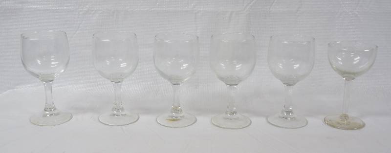 lot 3141 image: Lot of Clear Glass Stemware - See Photos for Details