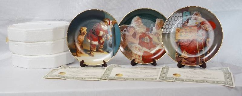 lot 3086 image: Lot of Collector Coca-Cola Plates - See Photos for Details