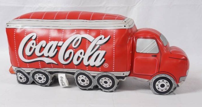 lot 3102 image: Coca-Cola Soft Stuffed Semi-Truck - See Photos - Very Cute