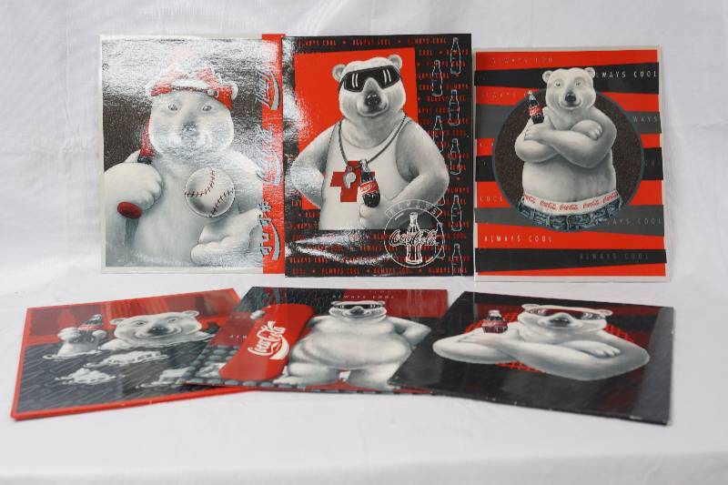 lot 3106 image: Lot of 6 Coca-Cola School Folders - Very Neat