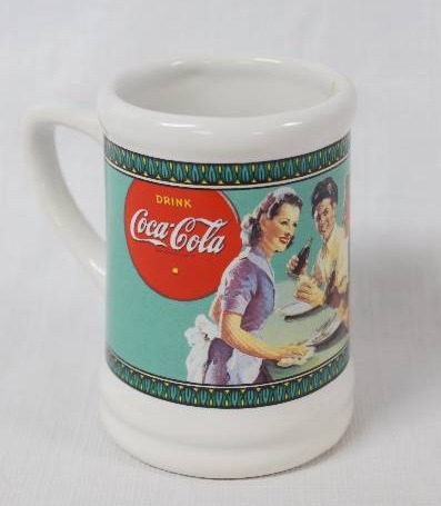 lot 3115 image: Coca-Cola Brand Mug - A Great Drink with Food - Great for Collectors