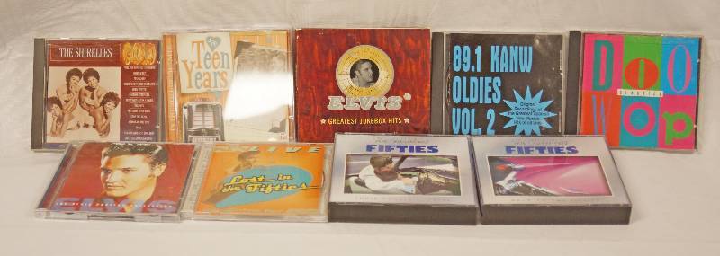 lot 3253 image: Lot of Assorted CDs - Elvis Presley, The Fabulous 50s, and More