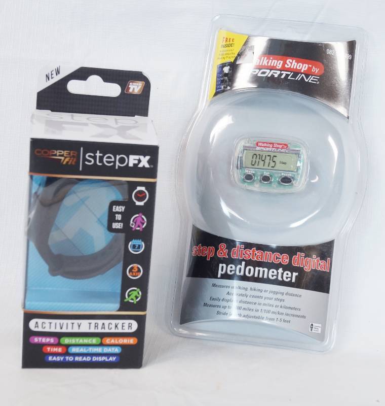 lot 3299 image: Lot of Fitness Electronics - New in the Packages Pedometer and Fitness Watch