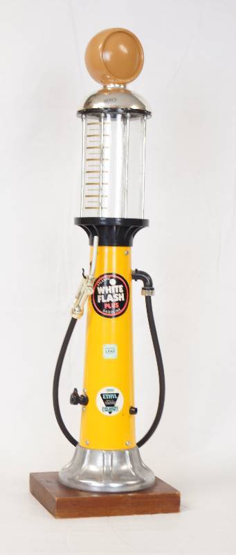 lot 3309 image: Nostalgic Gas Pump Replica Decanter - Detailed See Pics 20 Tall