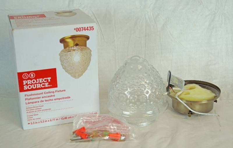 lot 6926 image: Project Source Flushmount Ceiling Fixture