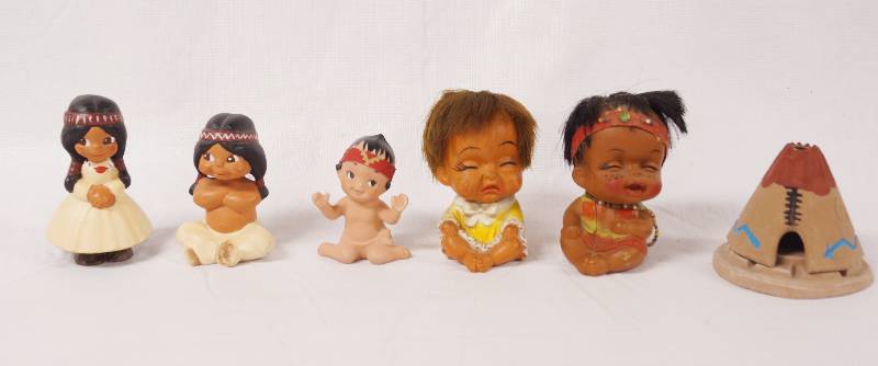 lot 2168 image: Lot of Native American Figurines SOME VINTAGE - See Photos for Details