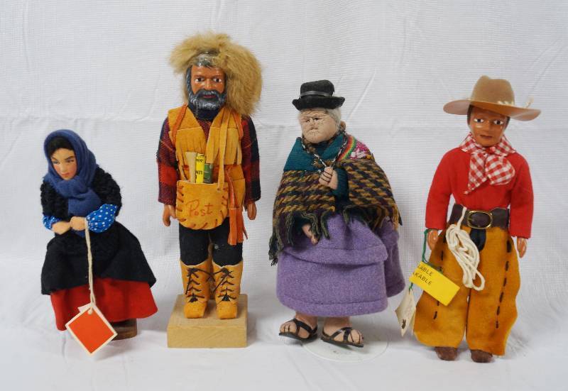 lot 2088 image: Very Collectible Lot of Native  Eskimo  COWBOY Figurines and More COOL  (vintage)